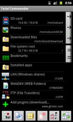 TotalCmd-WebDAV (WEB Folders) android App screenshot 1